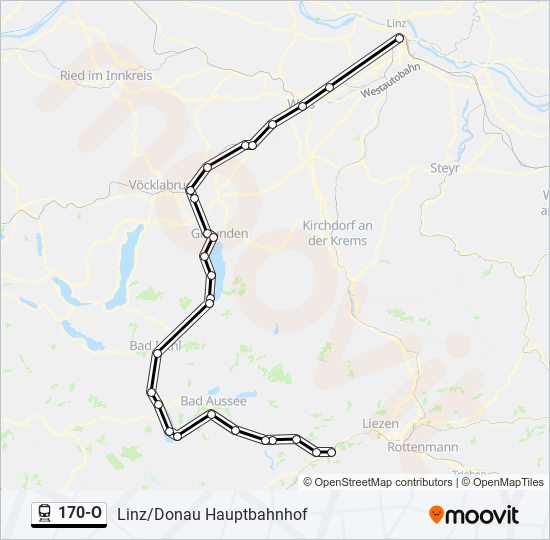 Bahnlinie 170-O Karte