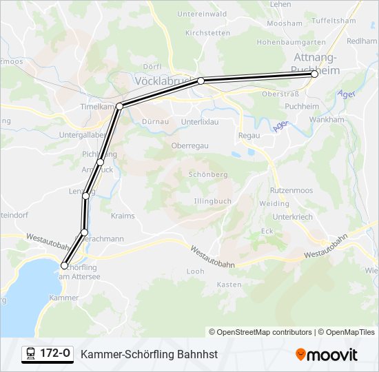 Trainlinie 172-O Karte