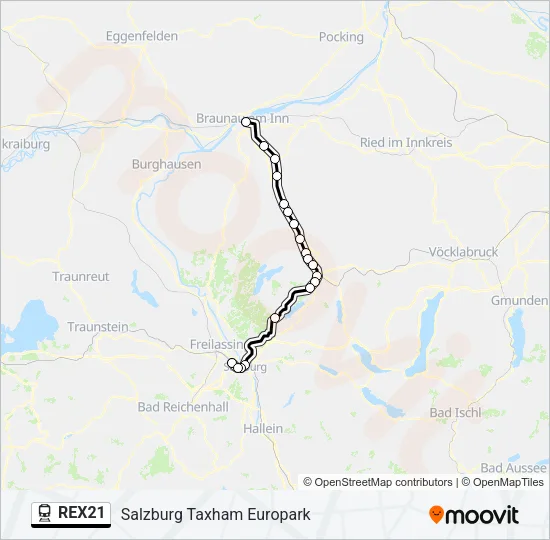 REX21  Line Map