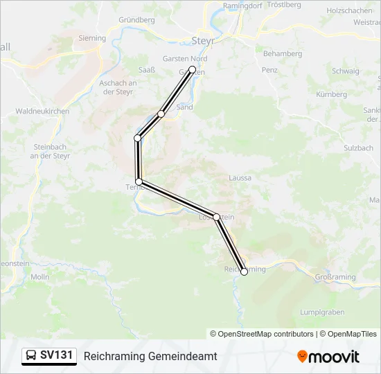 SV131  Line Map