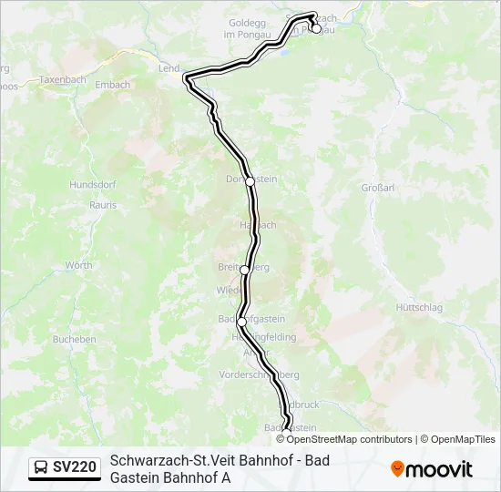 SV220  Line Map