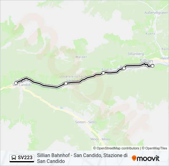 SV223  Line Map