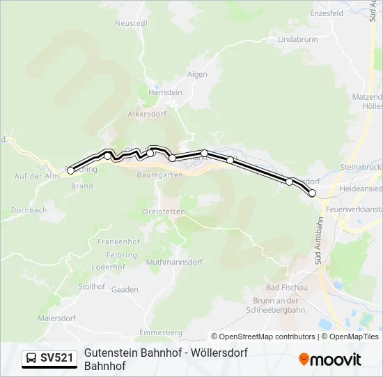 SV521  Line Map