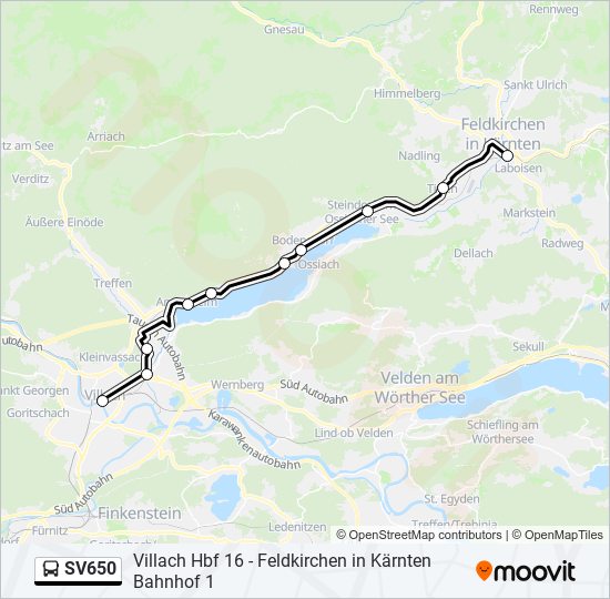 sv650 Route: Schedules, Stops & Maps - Villach Hbf (Updated)