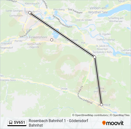 SV651  Line Map