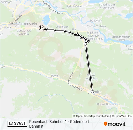 SV651  Line Map