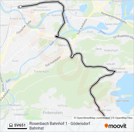 SV651  Line Map
