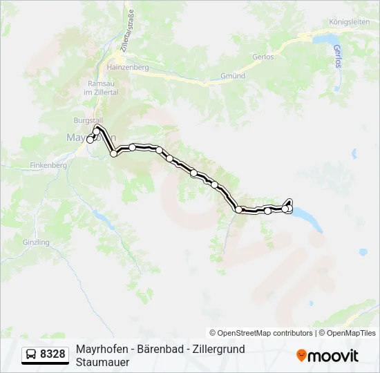 8328 Bus Line Map