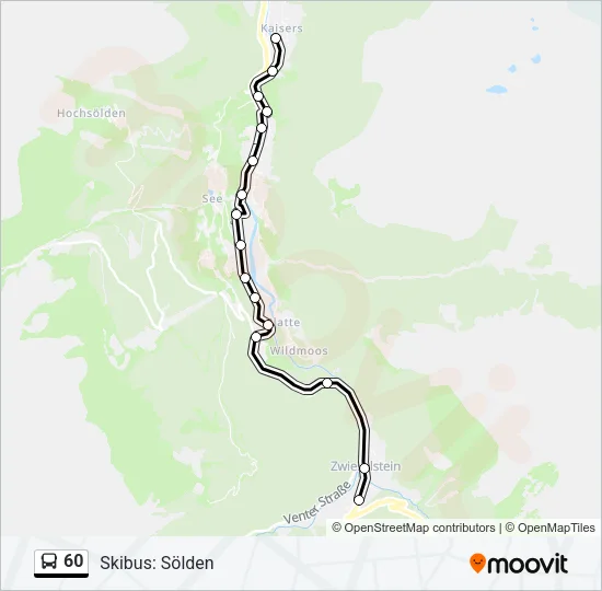 60 Bus Line Map