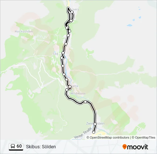 60 Bus Line Map