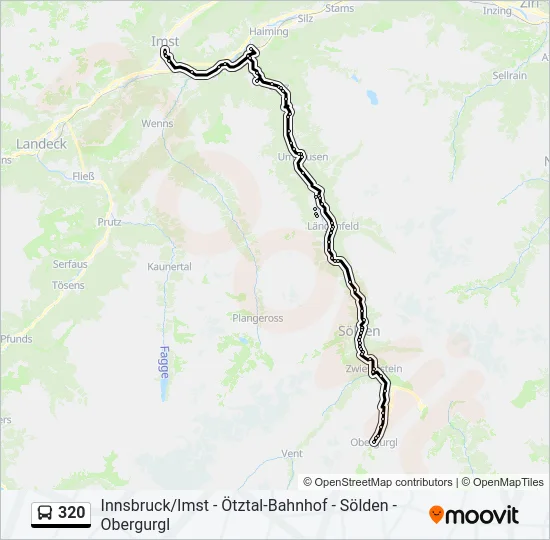 320 Bus Line Map