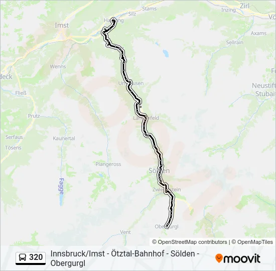 320 Bus Line Map