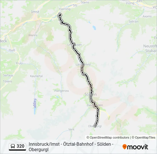 320 Bus Line Map