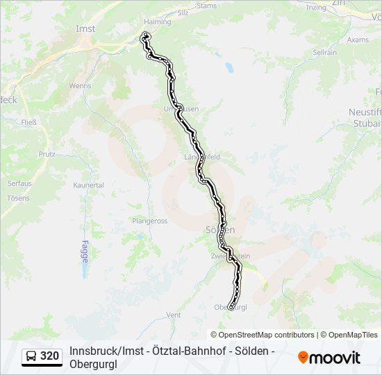 320 bus Line Map