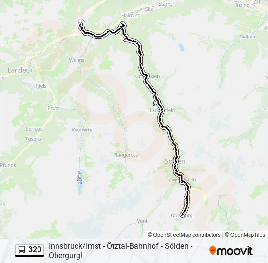 320 bus Line Map