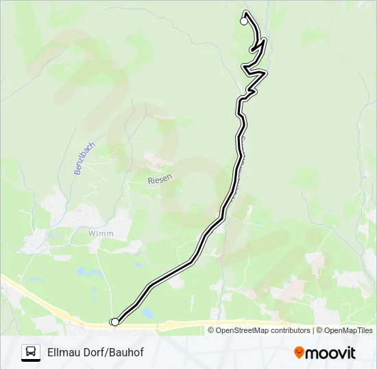 WOCHENBRUNNER ALM Bus Line Map