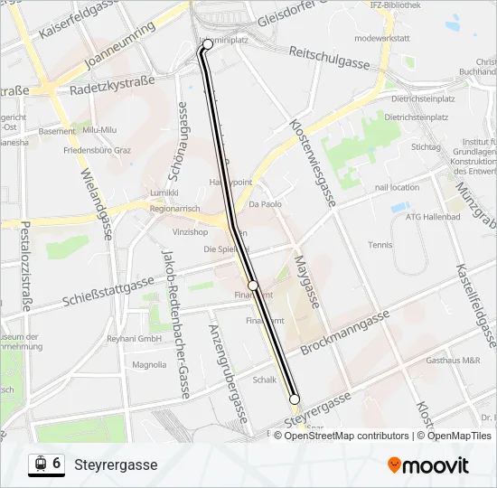 6 Light Rail Line Map