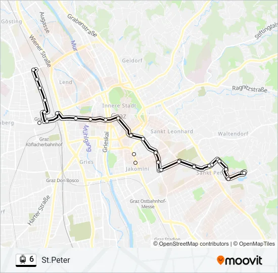 6 Light Rail Line Map