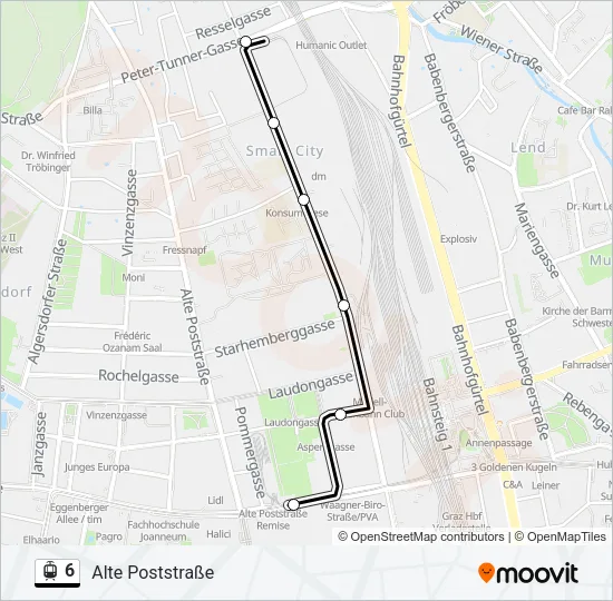6 Light Rail Line Map