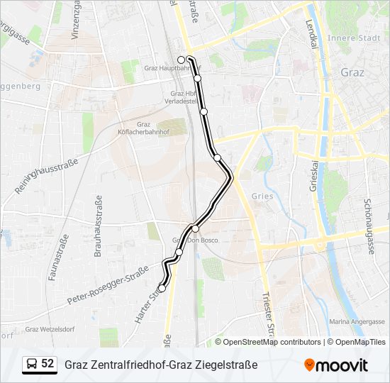 52 Route Schedules, Stops & Maps Don Bosco/Harter Straße (Updated)