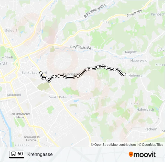 60 Bus Line Map