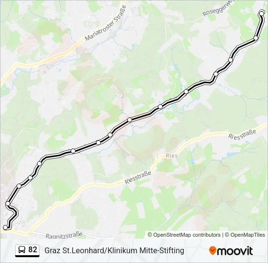 82 Bus Line Map