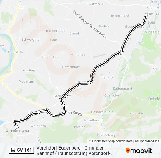SV 161 Bus Line Map