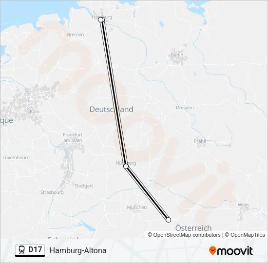 D17 Train Line Map
