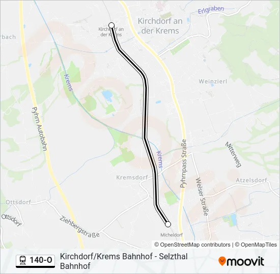 140-O Train Line Map