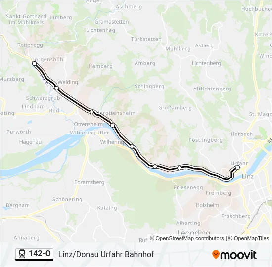 142-O Train Line Map