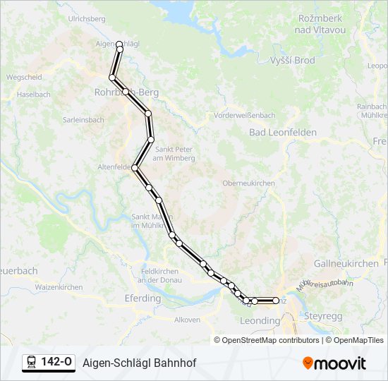 142-O train Line Map