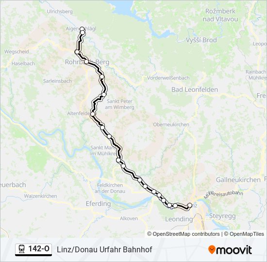 142-O train Line Map