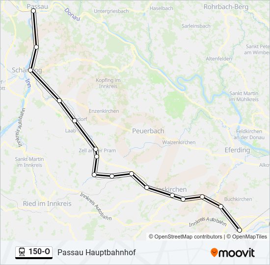 150-O train Line Map