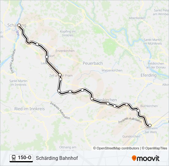 150-O train Line Map