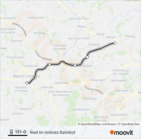 151-O train Line Map