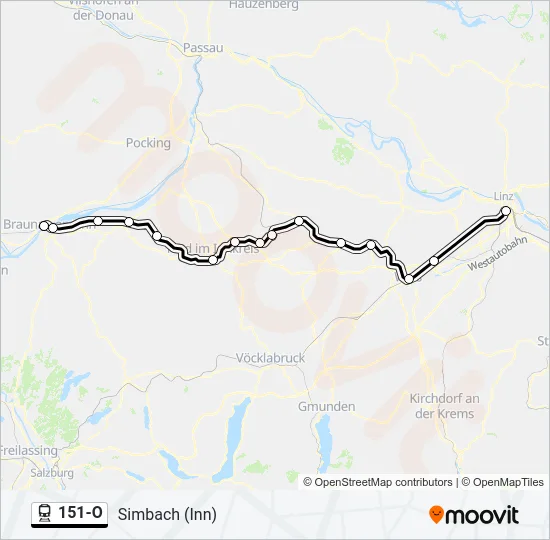 151-O Train Line Map