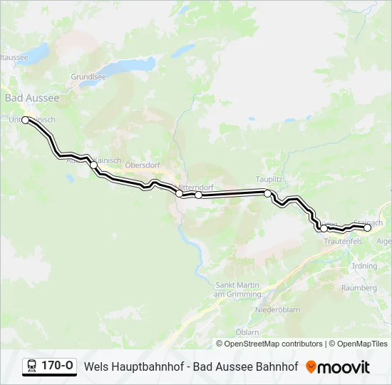 170-O Train Line Map