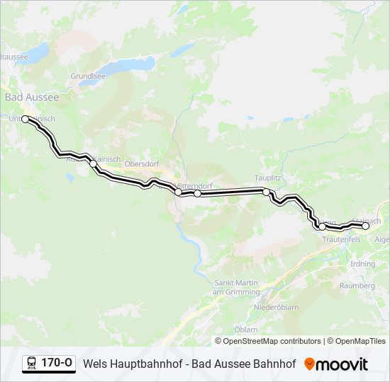 170-O train Line Map