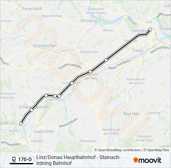 Bahnlinie 170-O Karte