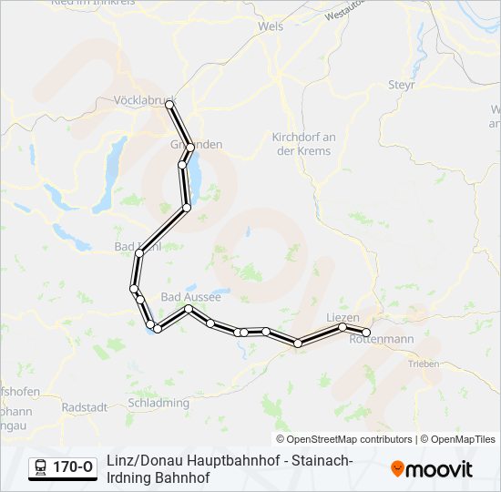 Bahnlinie 170-O Karte