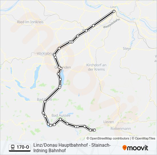 Bahnlinie 170-O Karte