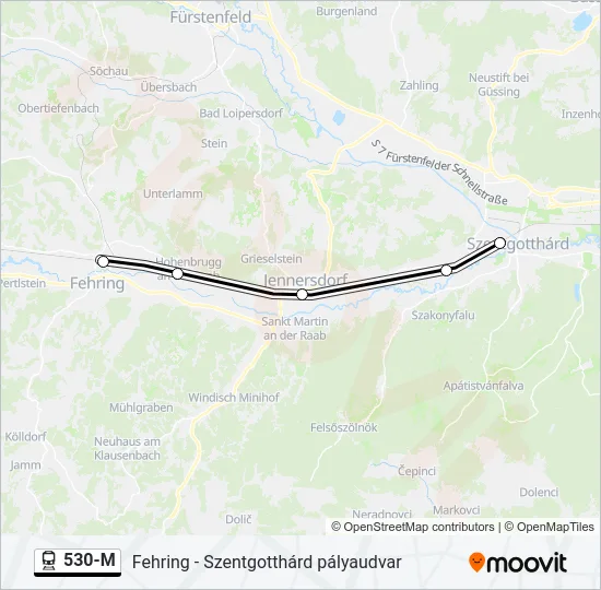 530-M Train Line Map