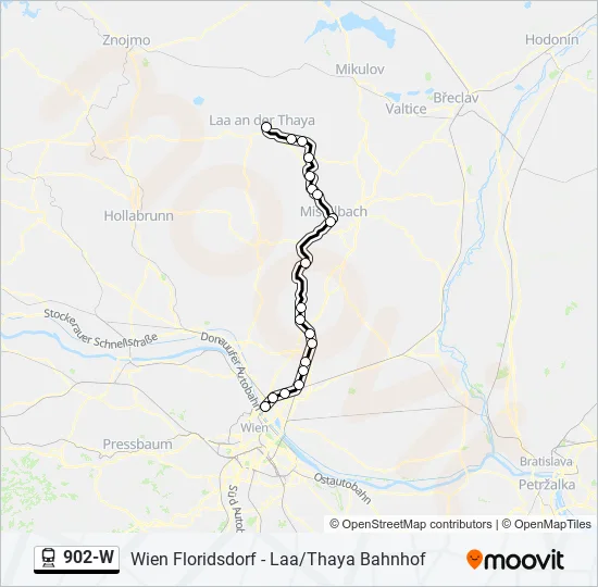 902-W Train Line Map