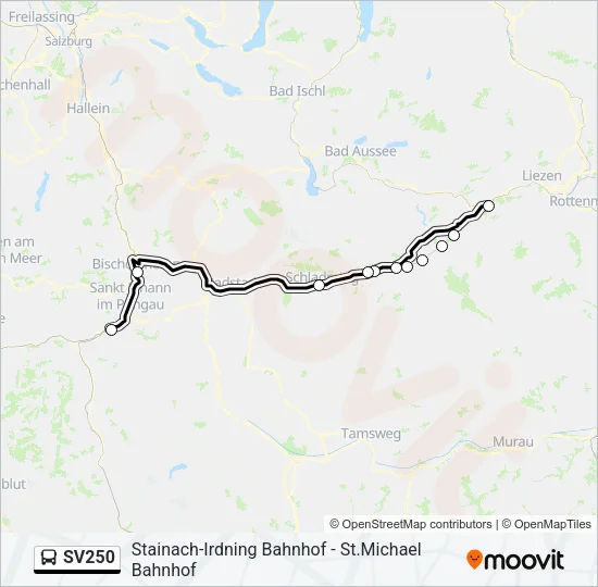 SV250 Bus Line Map