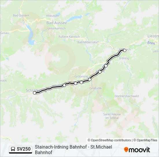 SV250 Bus Line Map