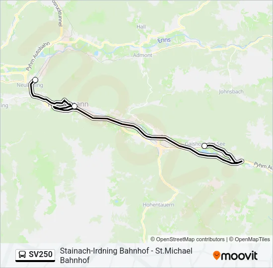 SV250 Bus Line Map