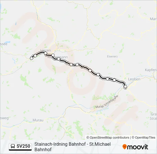 SV250 Bus Line Map
