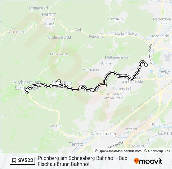 SV522 Bus Line Map
