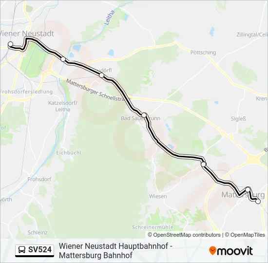 SV524 Bus Line Map