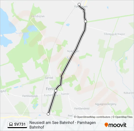 SV731 Bus Line Map